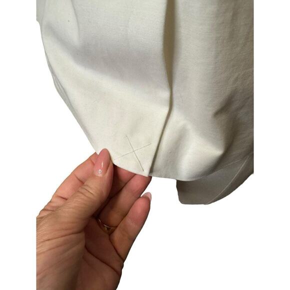 Rafaella White Jacket Bell Sleeves Size Medium Button Front - Picture 7 of 9